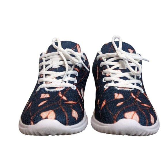 Modcloth Flats familiar…yet different Running in Fields Sneaker Blue Floral 7.5 - Picture 8 of 8